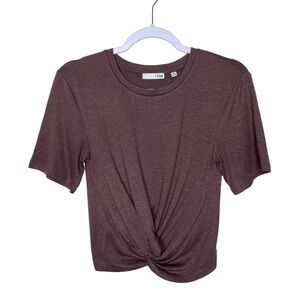 Wilfred Free Aritzia Subah Twisted‎ Jersey Top Shirt Medium